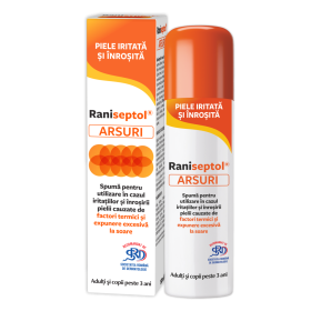 Raniseptol® ARSURI spumă 10% Panthenol*150 ml 
