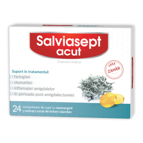Salviasept® ACUT fără zahăr*24 cpr. de supt