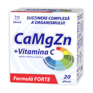 Ca+Mg+Zn+C FORTE*20 plicuri