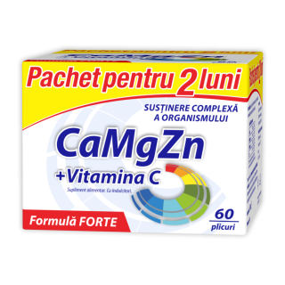 Ca+Mg+Zn+C FORTE*60 plicuri