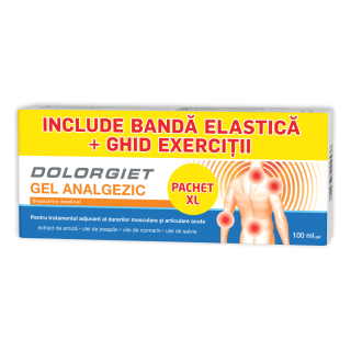Dolorgiet® gel analgezic*100 ml + bandă exerciţii
