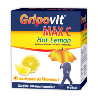 Gripovit® MAX C Hot Lemon*10 plicuri