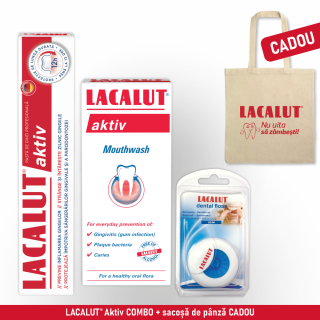 LACALUT® Aktiv COMBO + sacoșă bumbac CADOU