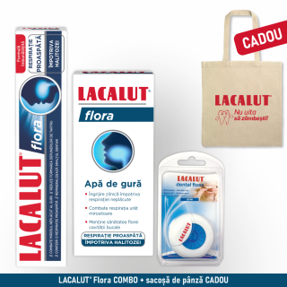LACALUT® Flora COMBO + sacoșă bumbac CADOU