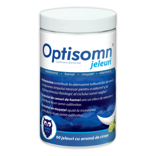 Optisomn®*60 jeleuri gumate cu aromă de cireşe