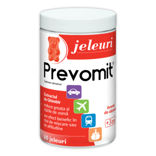 Prevomit® 3 ani+*60 jeleuri gumate cu aromă de căpșuni
