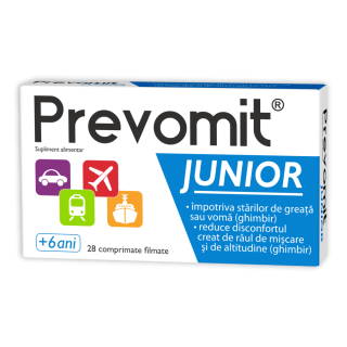 Prevomit® JUNIOR 6 ani+*28 cpr.