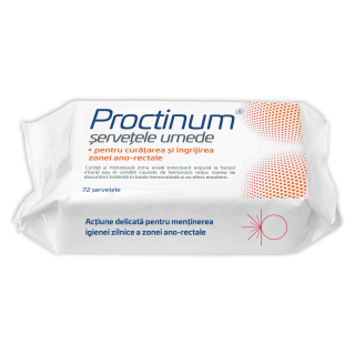 Proctinum® șervețele umede pentru igiena ano-rectală*72 buc.