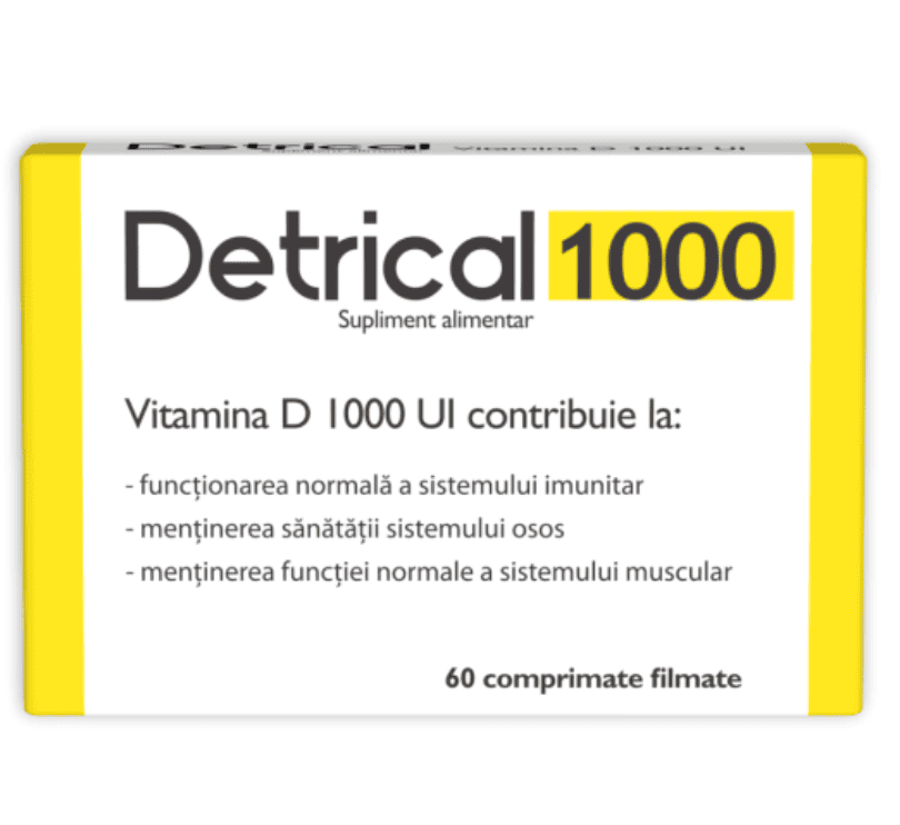 detrical 1000 vitamina d3 efervescenta imunitate scazuta
