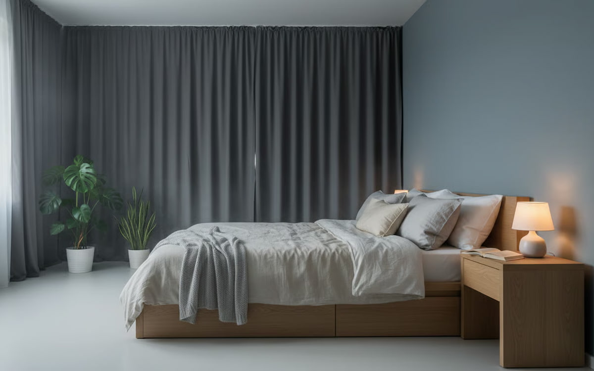 Dormitor amenajat conform principiilor igienei somnului