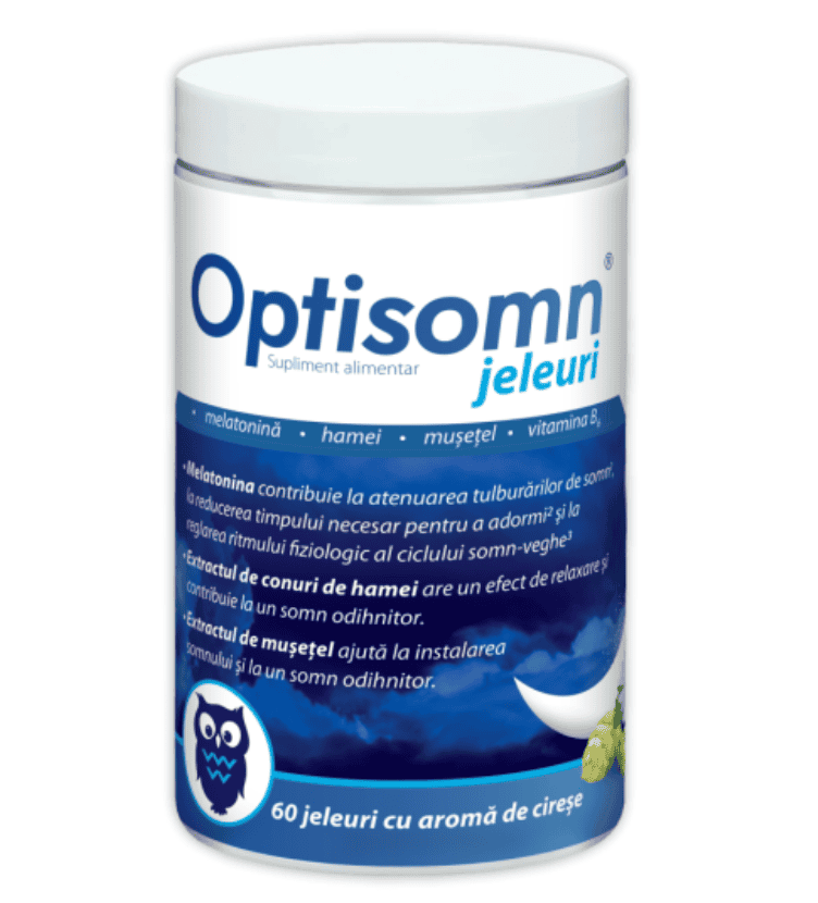 Optisomn jeleuri cu 1 mg melatonina