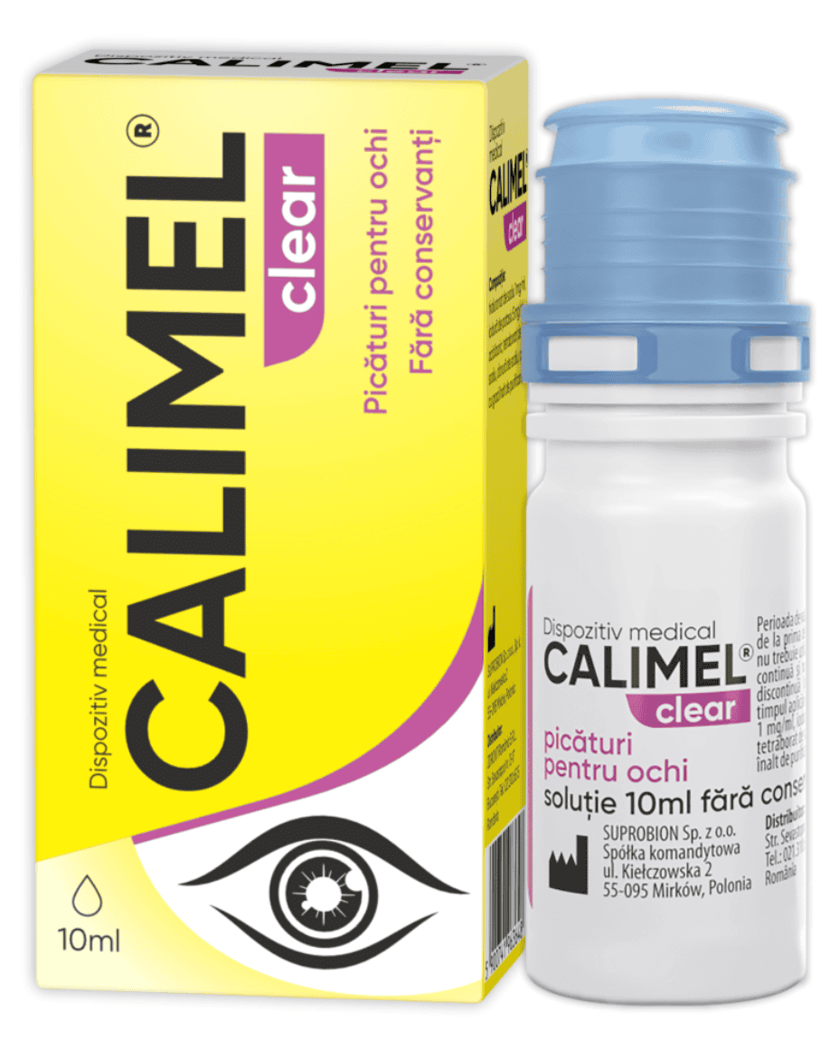 cutie Calimel picaturi de ochi impotriva cataractei si opacifierii cristalinului